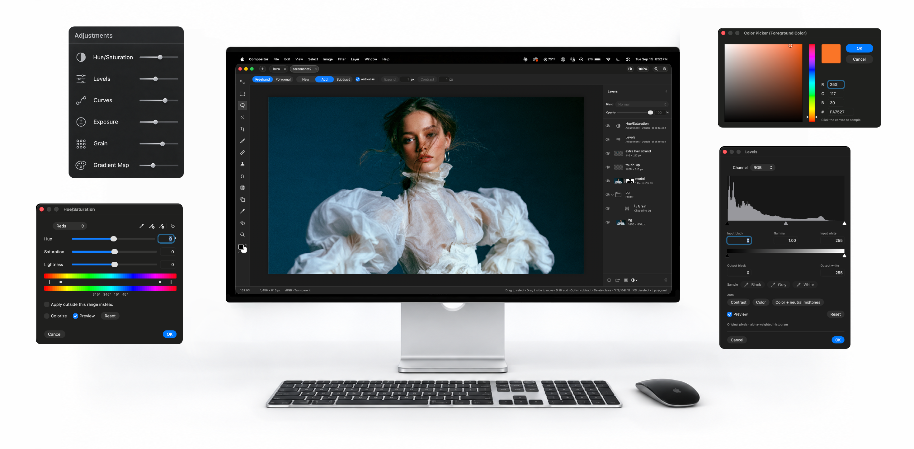 Compositor running on a Mac